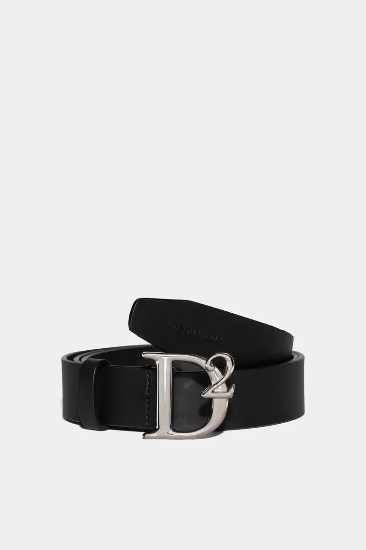 Dsquared2 D2 Statement Plaque Belt>Uomo Cinture