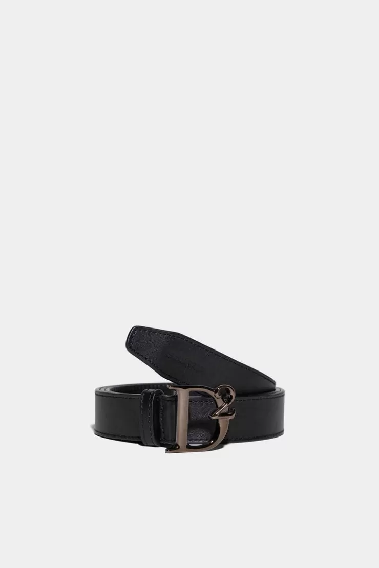Dsquared2 D2 Statement Plaque Belt>Uomo Cinture