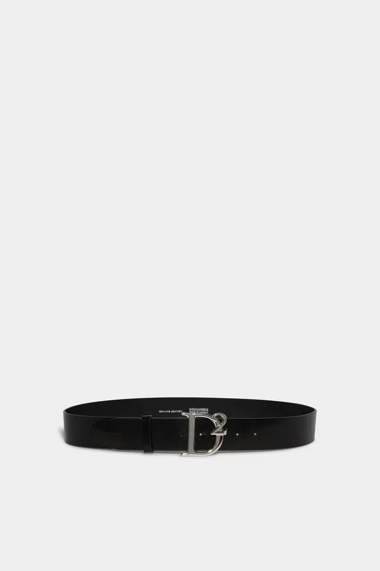 Dsquared2 D2 Statement Plaque Belt>Uomo Cinture