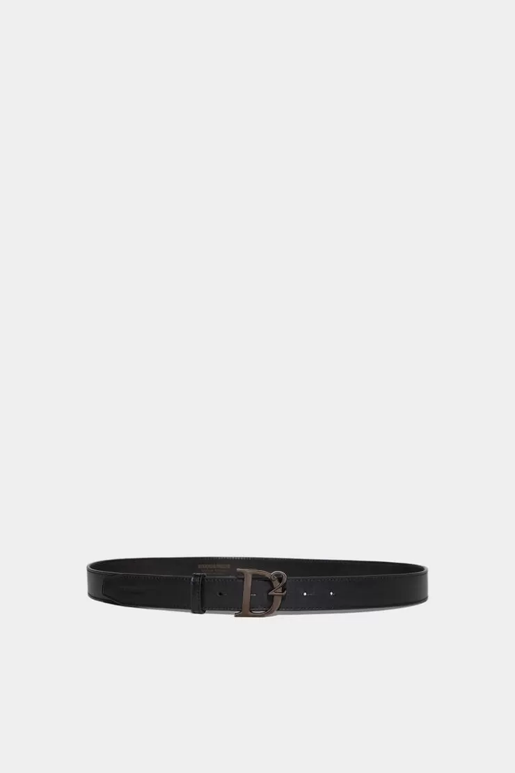 Dsquared2 D2 Statement Plaque Belt>Uomo Cinture