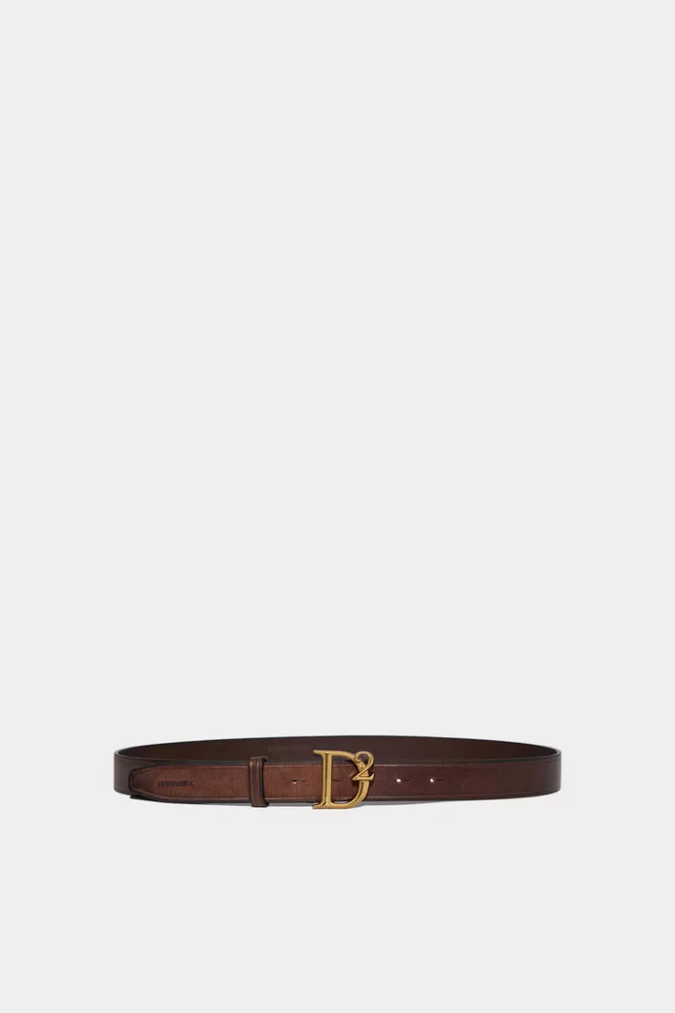 Dsquared2 D2 Statement Plaque Belt>Uomo Cinture