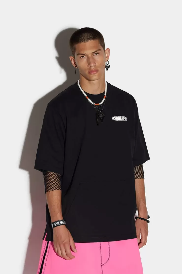 Dsquared2 D2 Surf Board Skater T-Shirt>Uomo T-Shirt & Polo