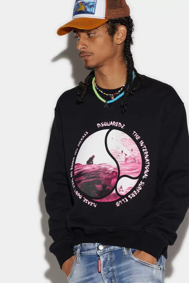 Dsquared2 D2 Surfer Club Cool Sweatshirt>Uomo Felpe
