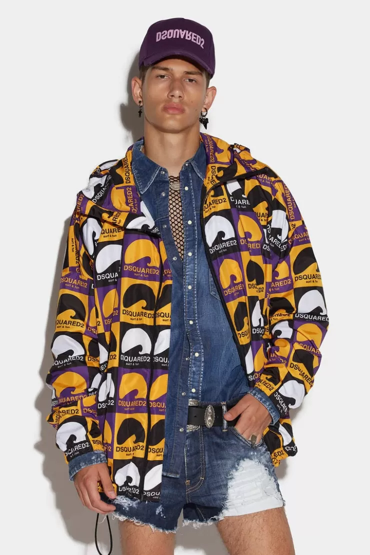 Dsquared2 D2 Surf&Fun Windbreaker>Uomo Cappotti & Giubbotti
