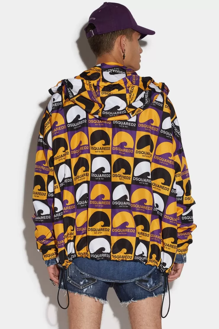 Dsquared2 D2 Surf&Fun Windbreaker>Uomo Cappotti & Giubbotti
