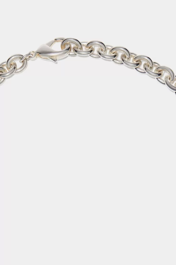 Dsquared2 D2 Tag Chain Necklace>Donna Gioielli