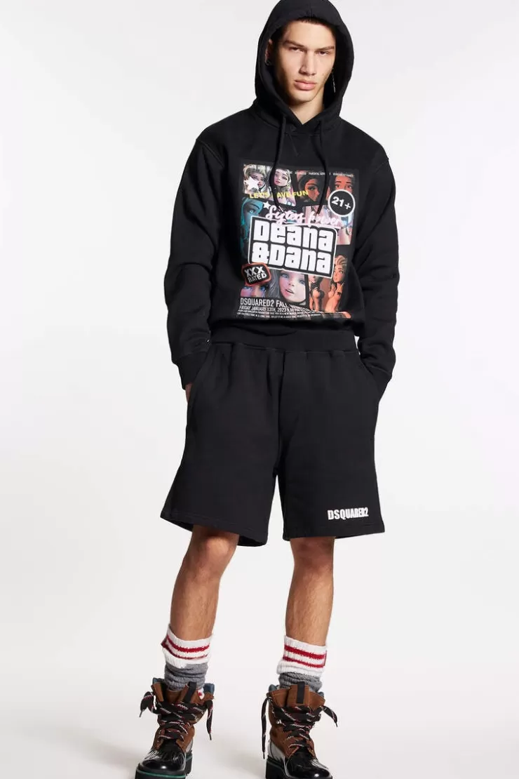 Dsquared2 D2 Wash Relaxed Shorts>Uomo Pantaloni Corti