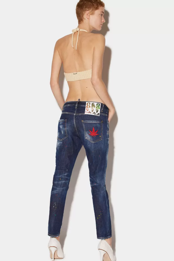 Dsquared2 Dark Bob Wash Cool Girl Jeans>Donna Jeans