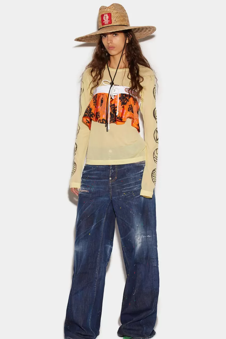 Dsquared2 Dark Bob Wash Traveller Jeans>Donna Jeans