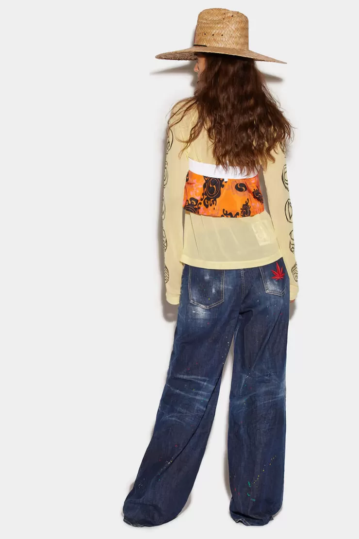 Dsquared2 Dark Bob Wash Traveller Jeans>Donna Jeans