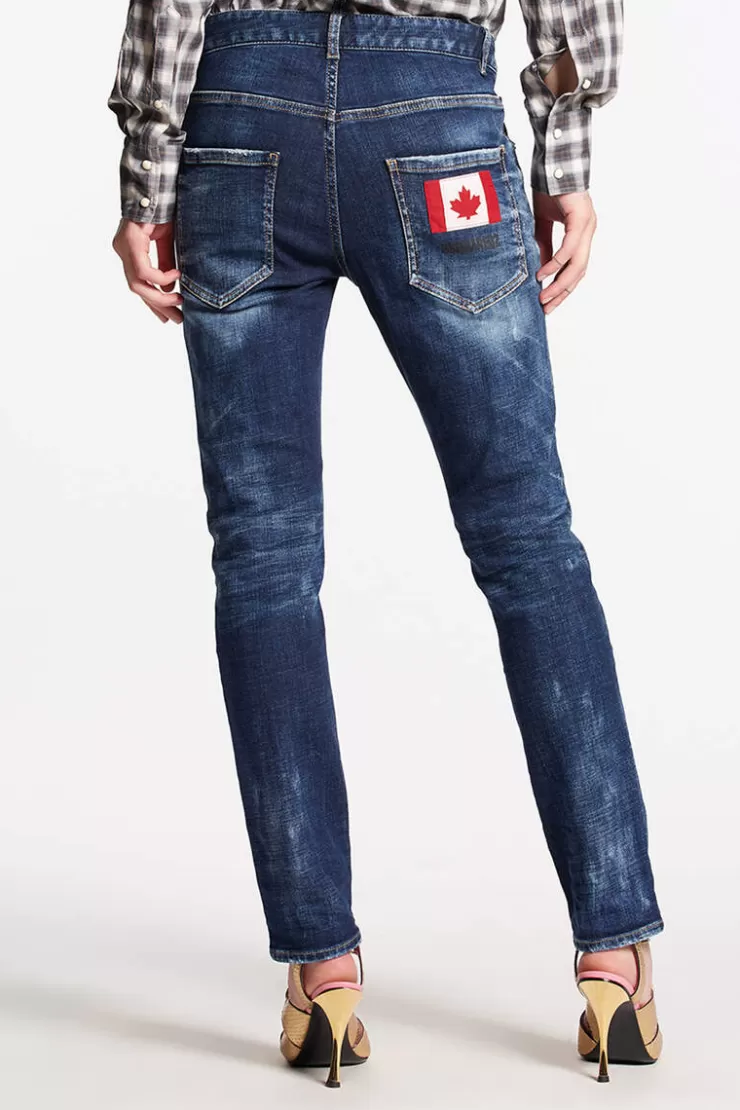 Dsquared2 Dark Clean Wash Cool Girl Jeans>Donna Jeans