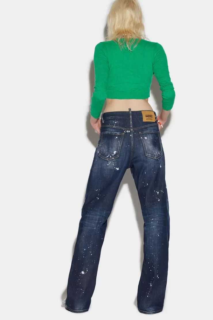 Dsquared2 Dark Ripped Wash San Diego Jeans>Donna Jeans