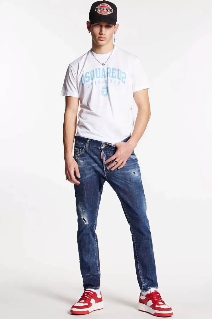 Dsquared2 Dark Scar Wash Skater Jeans>Uomo Jeans