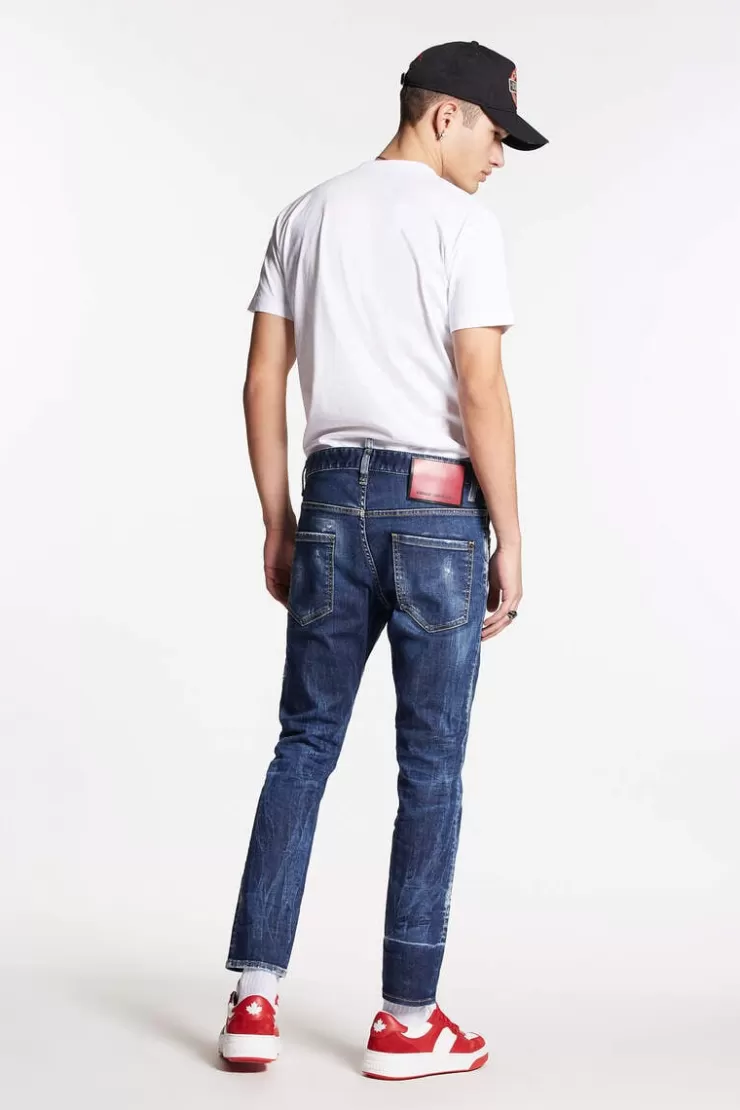 Dsquared2 Dark Scar Wash Skater Jeans>Uomo Jeans
