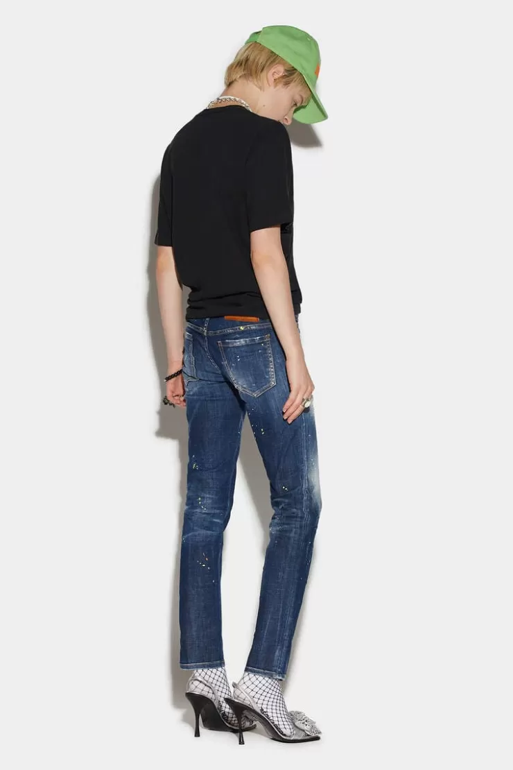 Dsquared2 Dark Techno Surf Wash Jennifer Jeans>Donna Jeans