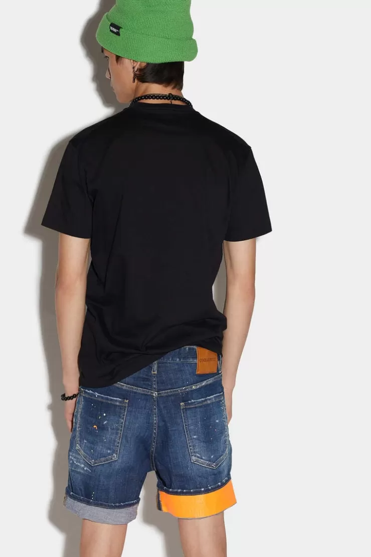 Dsquared2 Dark Tecno Surf Wash Marine Denim Shorts>Uomo Pantaloni Corti