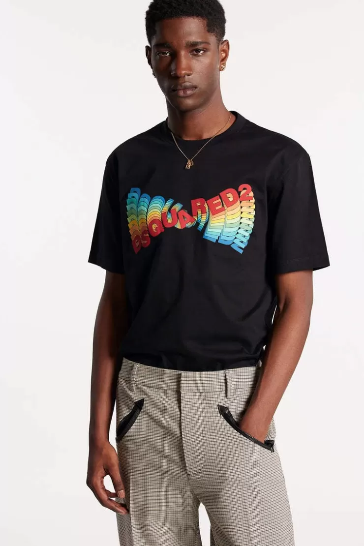 Dsquared2 Multicolor Regular T-Shirt>Uomo T-Shirt & Polo