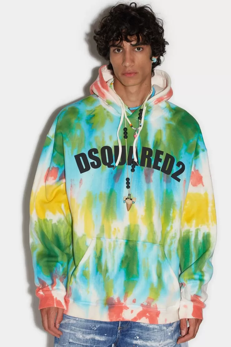 Dsquared2 Tie&Dye Herca Hoodie>Uomo Felpe