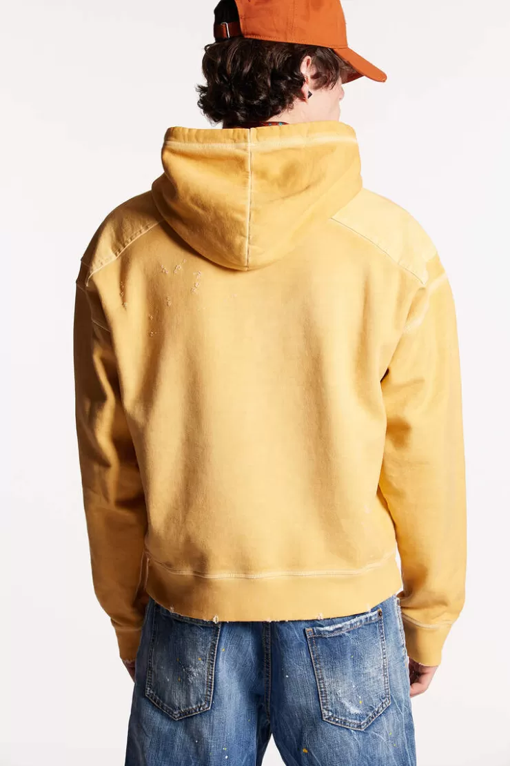 Dsquared2 Dyed And Destroyed Cipro Hoodie>Uomo Felpe