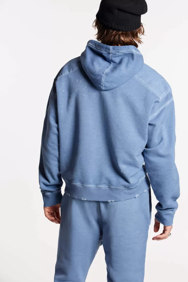 Dsquared2 Dyed And Destroyed Cipro Hoodie>Uomo Felpe
