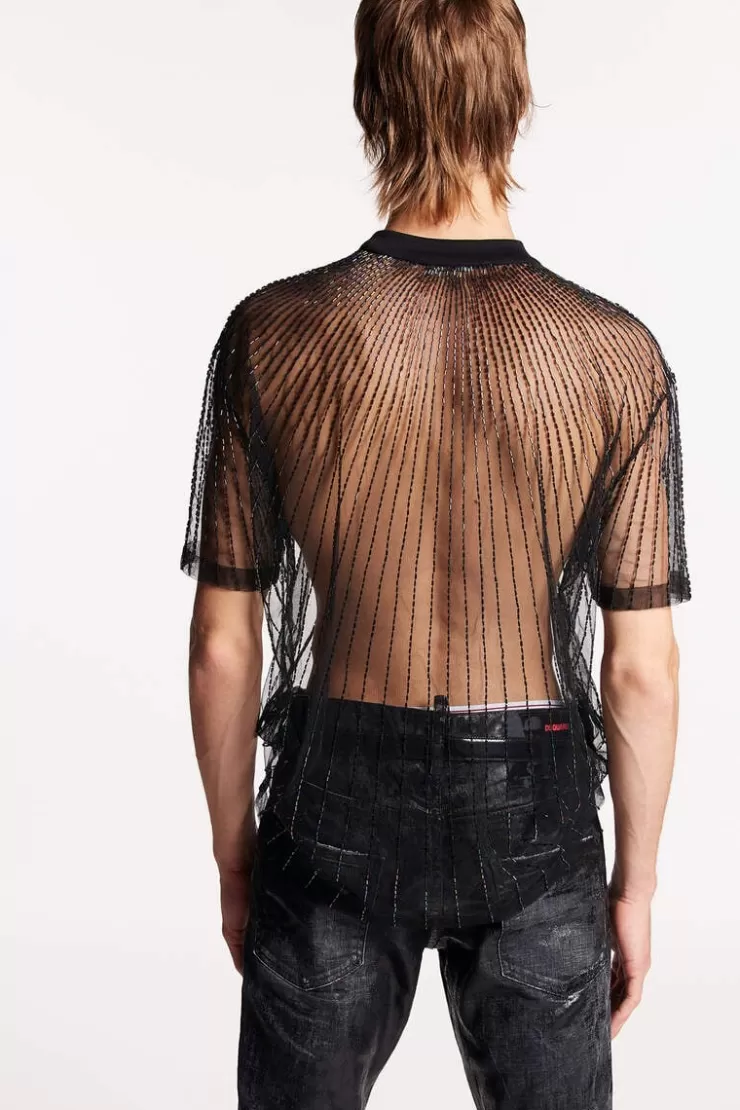 Dsquared2 Embroidered T-Shirt>Uomo Camicie