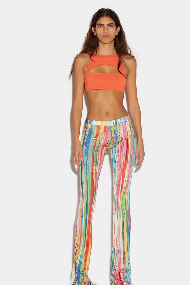 Dsquared2 Flared Jogging Pants>Donna Pantaloni