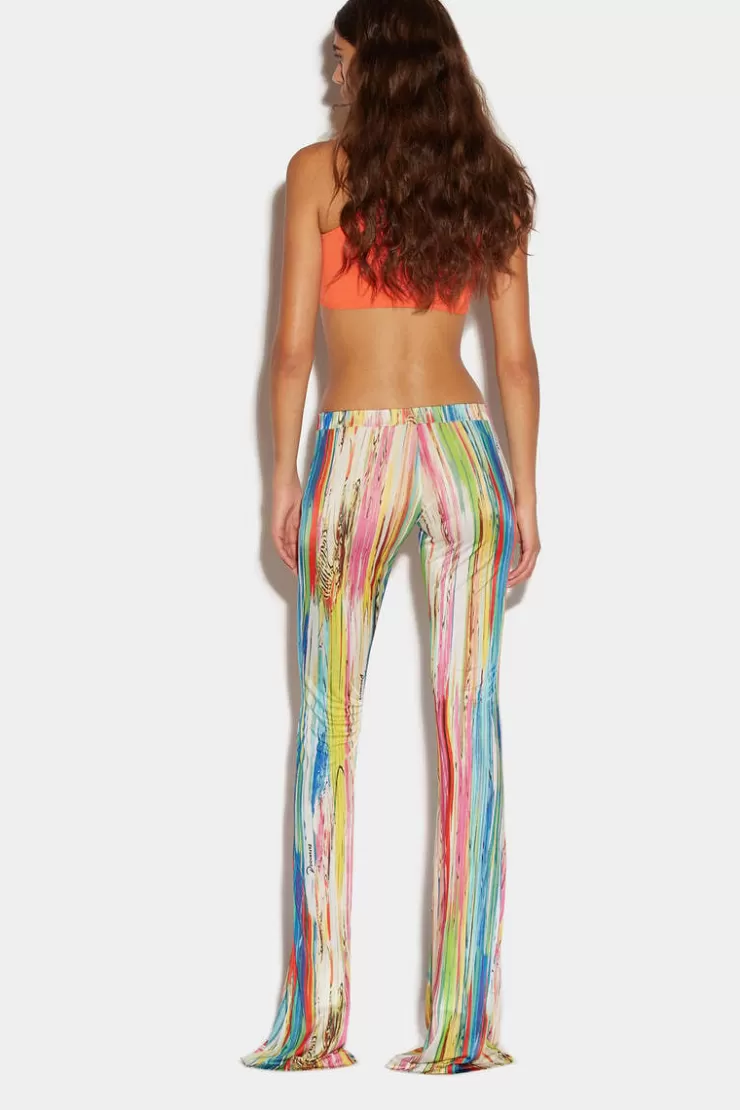 Dsquared2 Flared Jogging Pants>Donna Pantaloni
