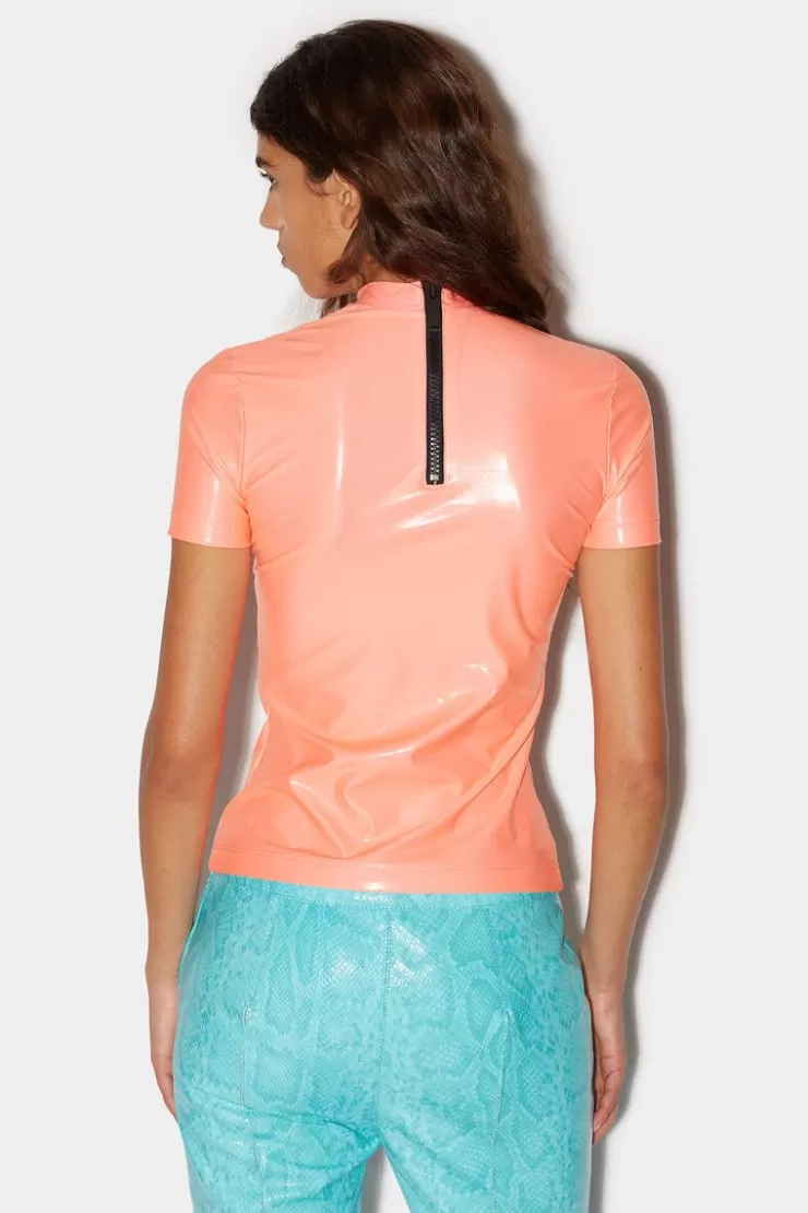 Dsquared2 Glossy Jamaica T-Shirt>Donna Top & T-Shirt
