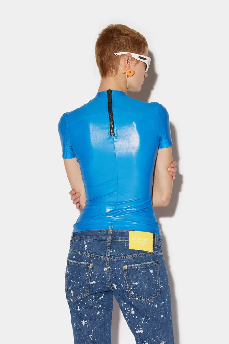 Dsquared2 Glossy Jamaica T-Shirt>Donna Top & T-Shirt