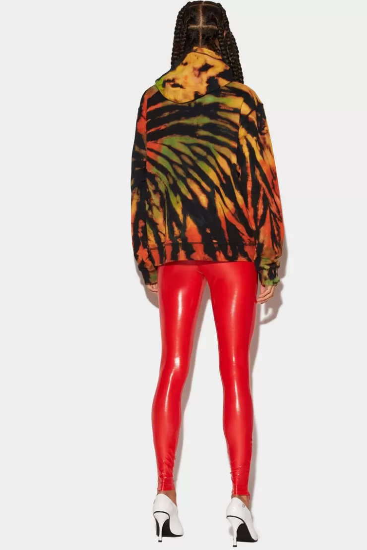 Dsquared2 Glossy Leggings>Donna Pantaloni