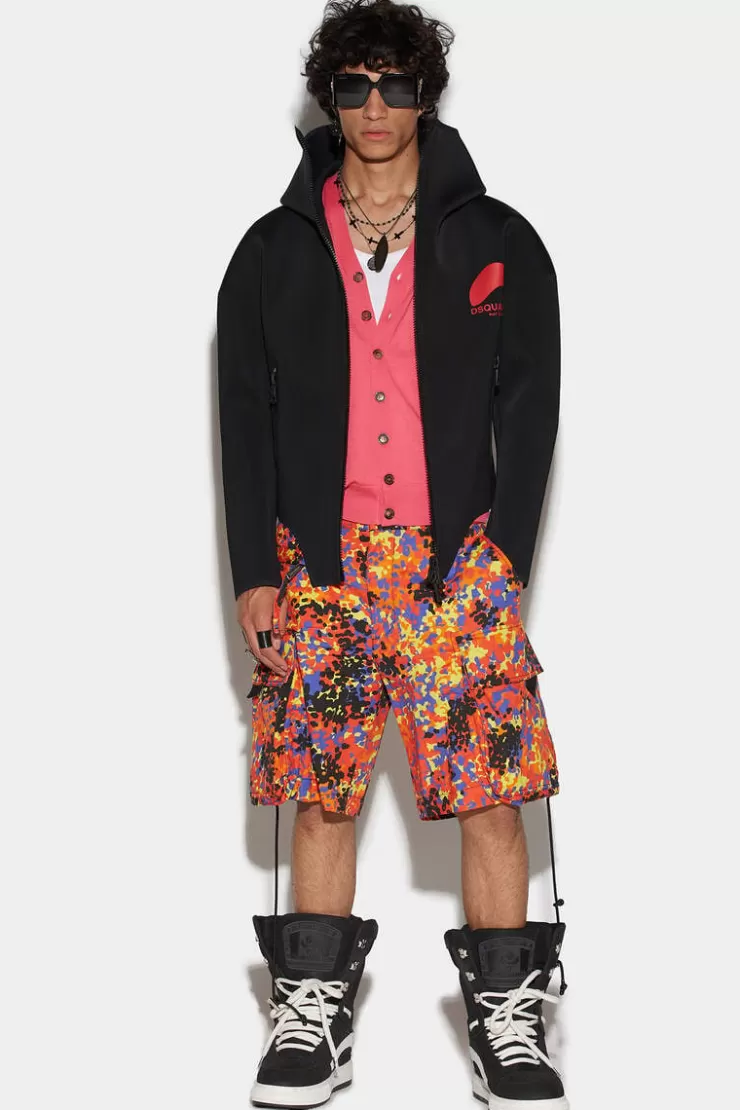 Dsquared2 Goth Camo Big Elastic Shorts>Uomo Pantaloni Corti