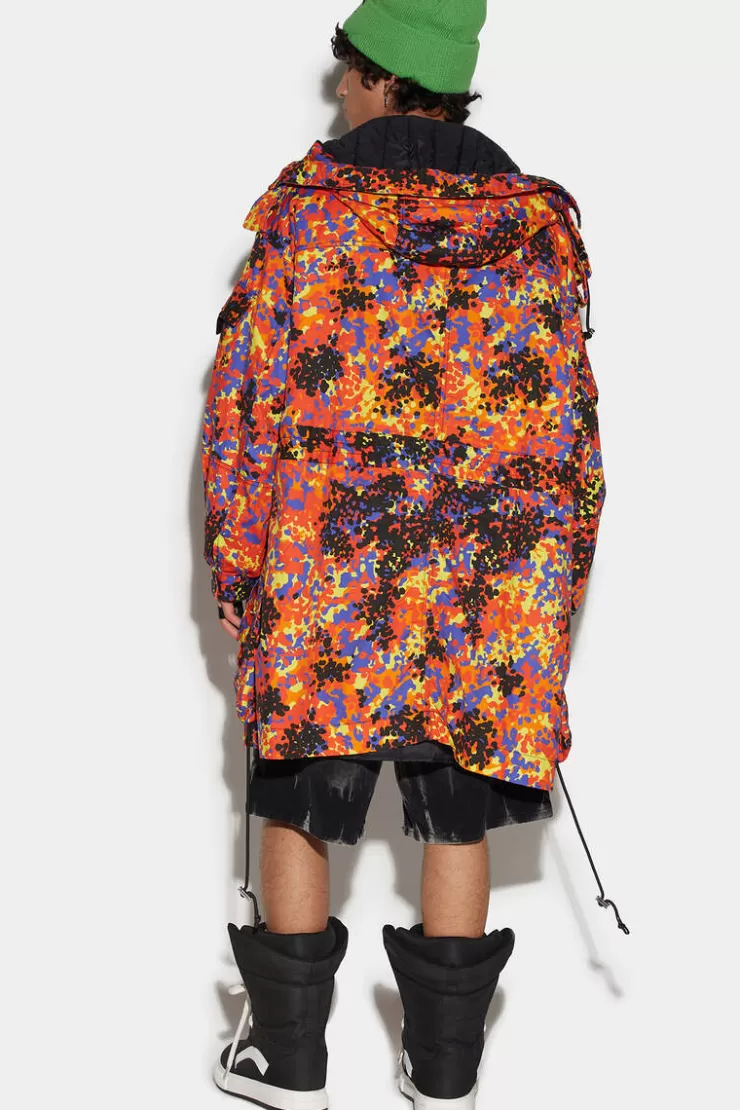 Dsquared2 Goth Camo Over Parka>Uomo Cappotti & Giubbotti