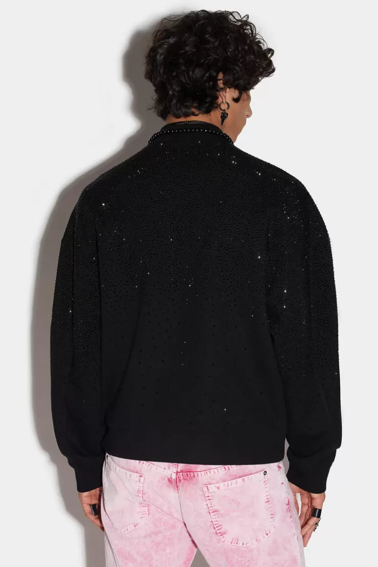 Dsquared2 Goth Cipro Bomber Zip Sweatshirt>Uomo Felpe