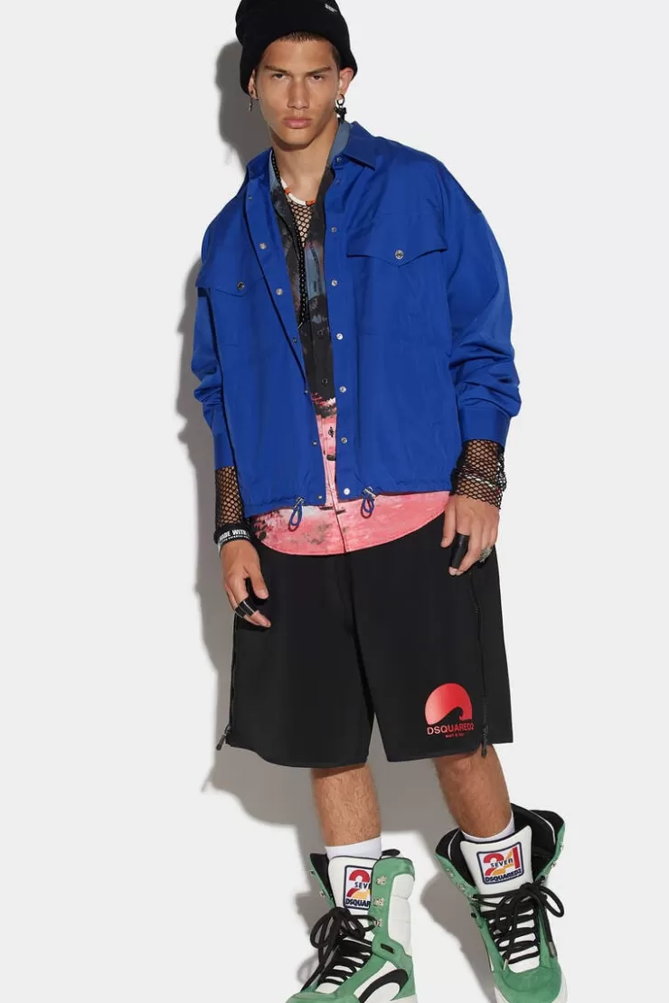 Dsquared2 Goth Scuba Surfer Shorts>Uomo Pantaloni Corti