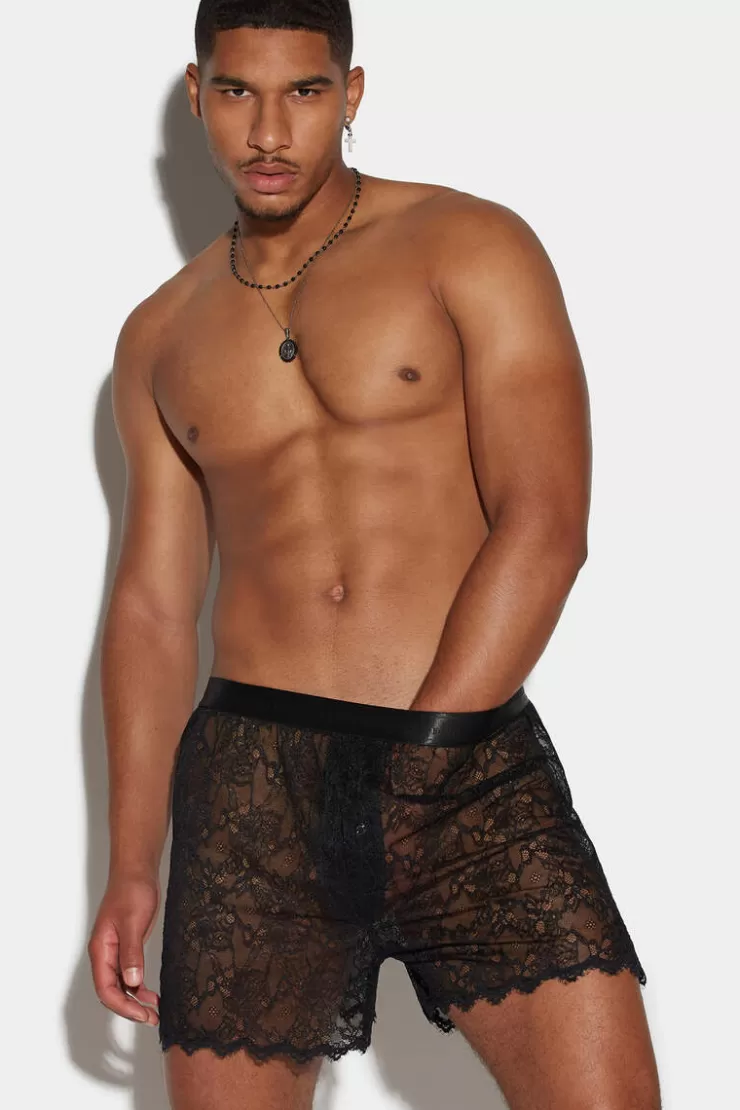 Dsquared2 Goth See-Through Trunk>Uomo Intimo
