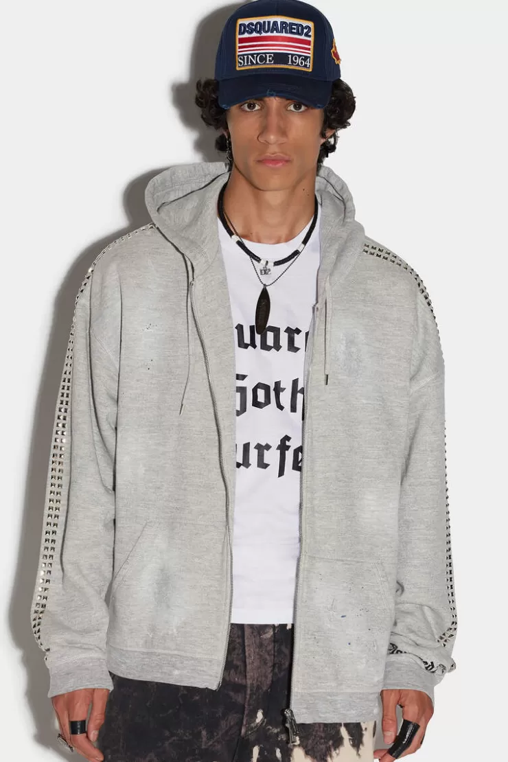 Dsquared2 Gothsurfer Herca Zip Hoodie>Uomo Felpe