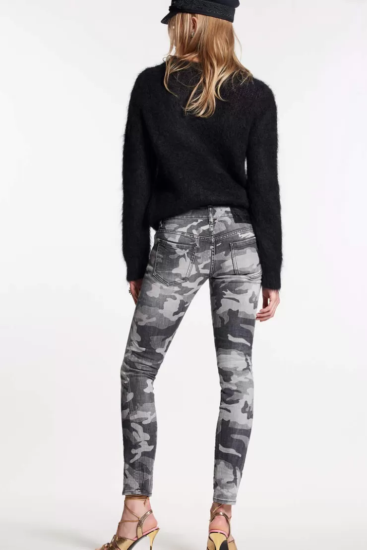 Dsquared2 Grey Camo Wash Jennifer Jeans>Donna Jeans