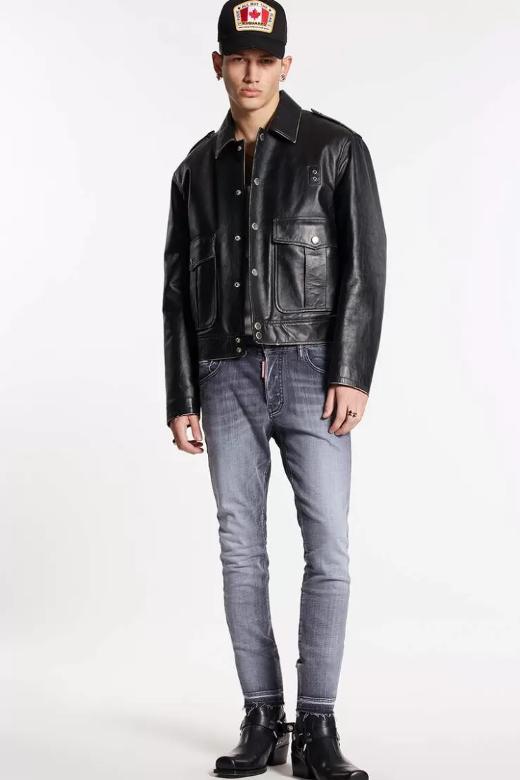 Dsquared2 Grey Proper Wash Super Twinky Jeans>Uomo Jeans