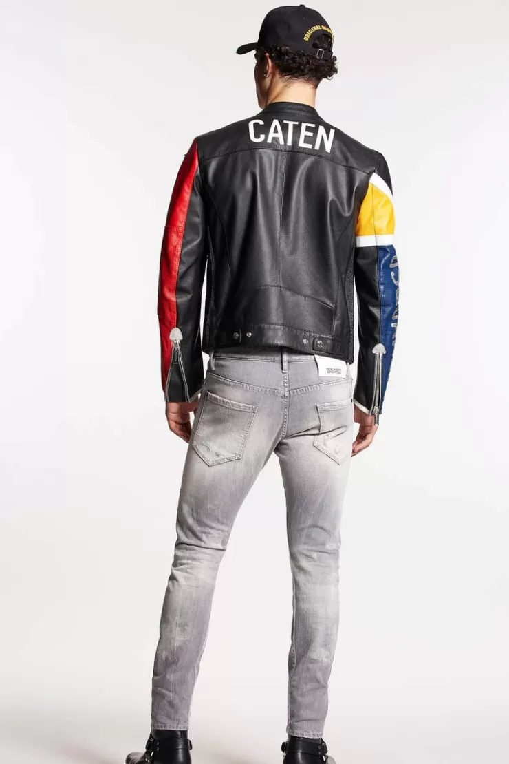 Dsquared2 Grey Square Wash Sexy Twist Jeans>Uomo Jeans