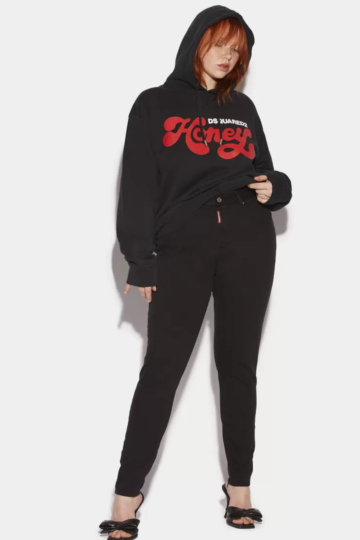 Dsquared2 Honey Dyed High Waisted Twiggy Jeans>Donna Jeans