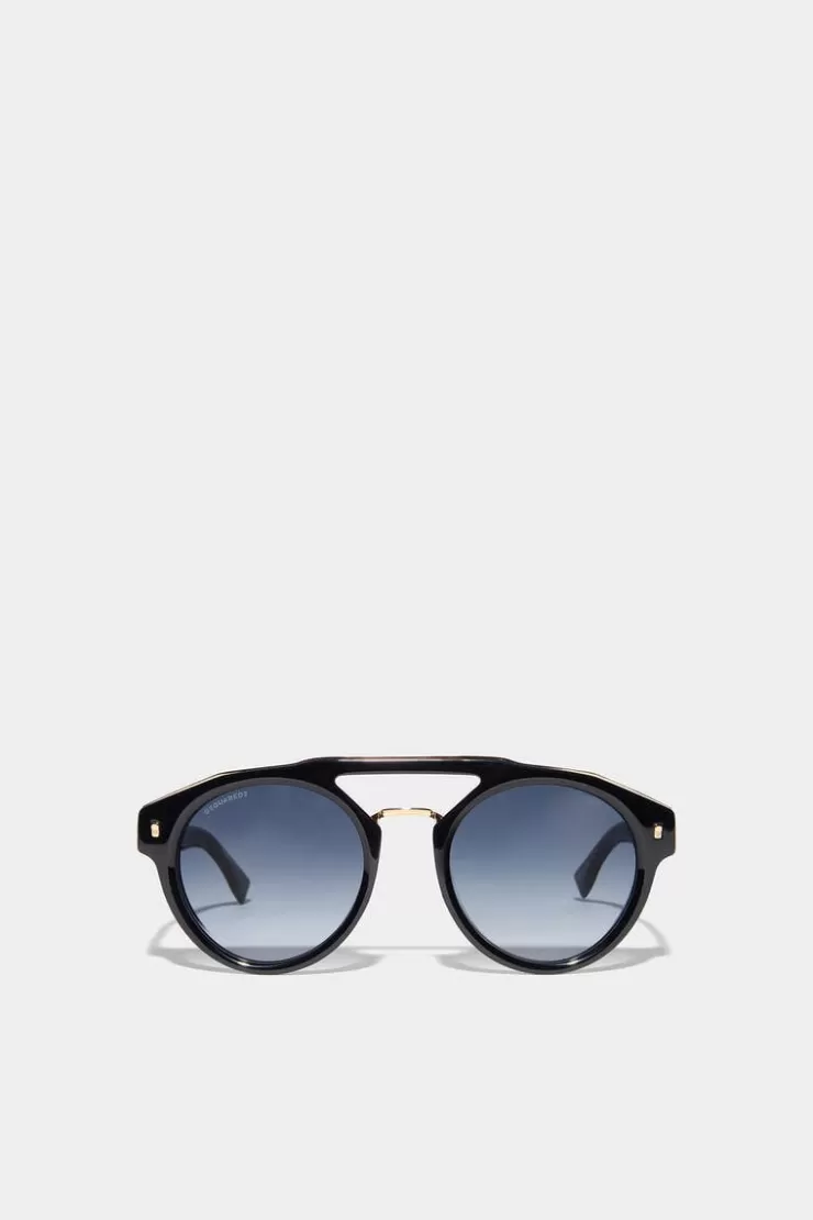 Dsquared2 Hype Black Gold Sunglasses>Uomo Occhiali