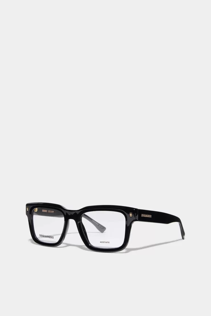 Dsquared2 Hype Black Optical Glasses>Uomo Occhiali