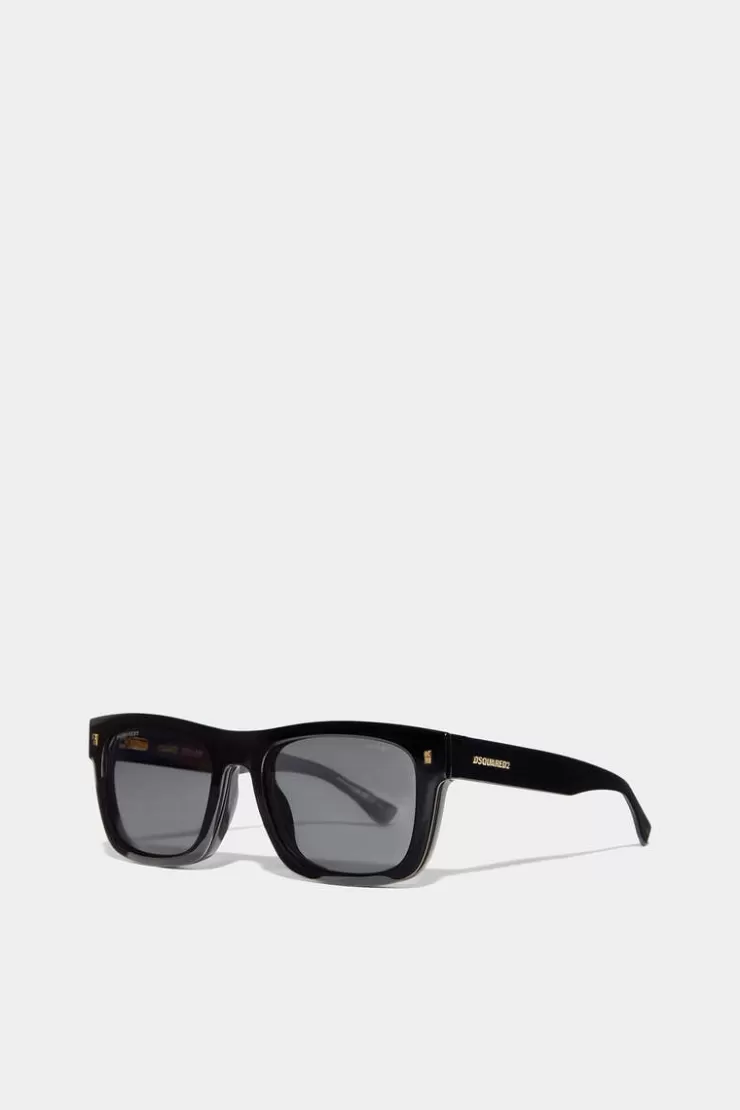 Dsquared2 Hype Black Sunglasses>Uomo Occhiali