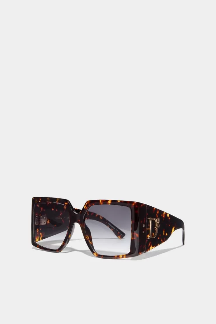 Dsquared2 Hype Brown Havana Sunglasses>Uomo Occhiali