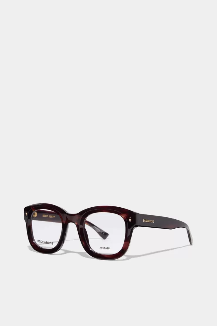 Dsquared2 Hype Brown Horn Optical Glasses>Uomo Occhiali