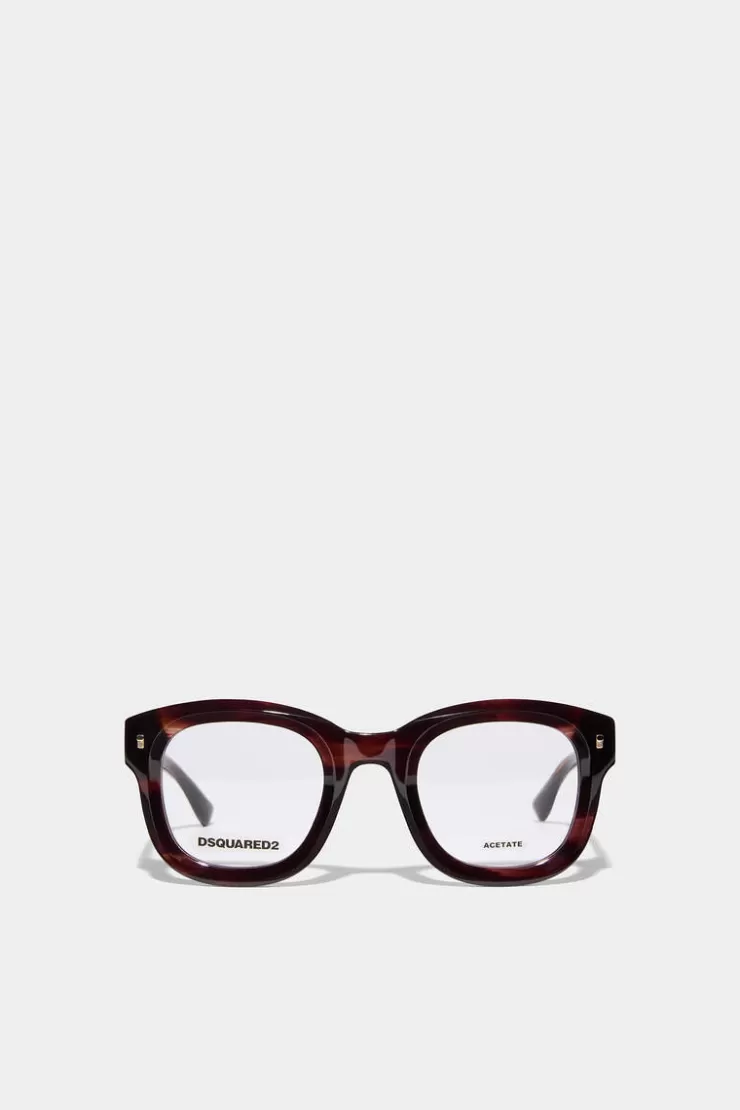 Dsquared2 Hype Brown Horn Optical Glasses>Uomo Occhiali