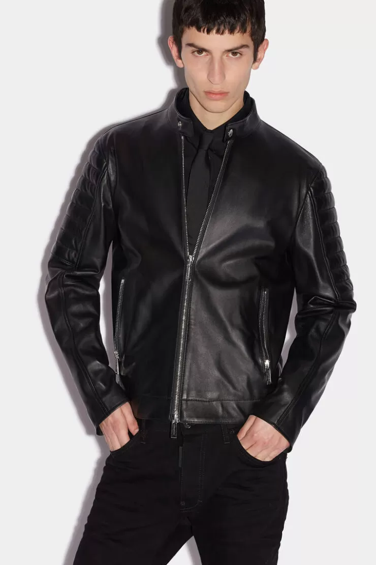 Dsquared2 Ibra Biker Jacket>Uomo Cappotti & Giubbotti