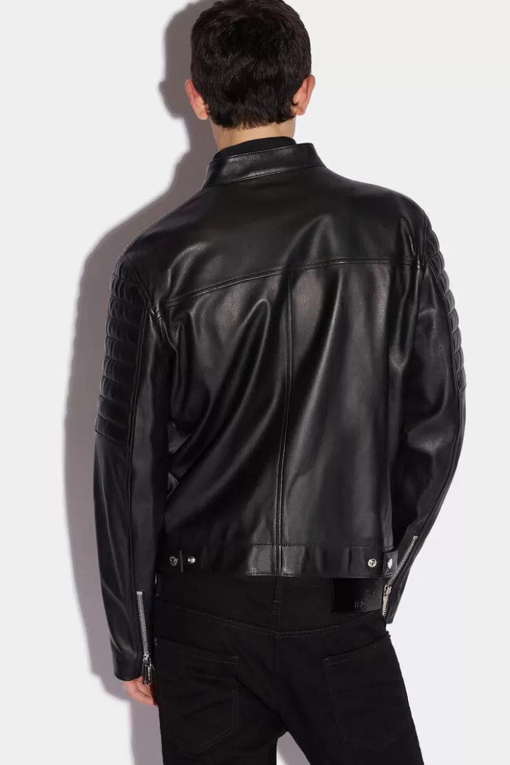 Dsquared2 Ibra Biker Jacket>Uomo Cappotti & Giubbotti