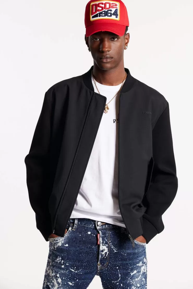 Dsquared2 Ibra Varsity Bomber Jacket>Uomo Cappotti & Giubbotti
