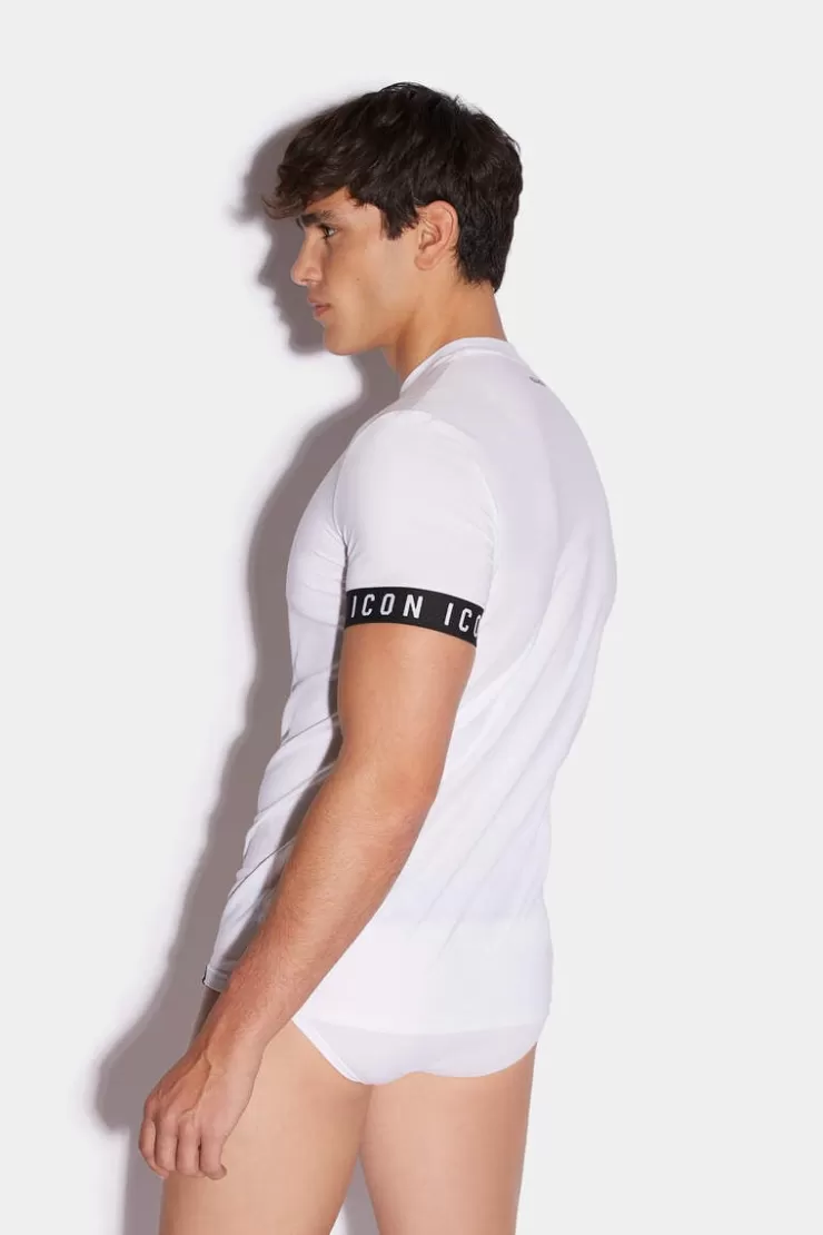 Dsquared2 Icon Band Round Neck T-Shirt>Uomo Intimo